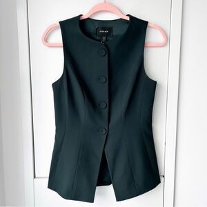 Evernew Hendrix dark green tailored waistcoat vest top